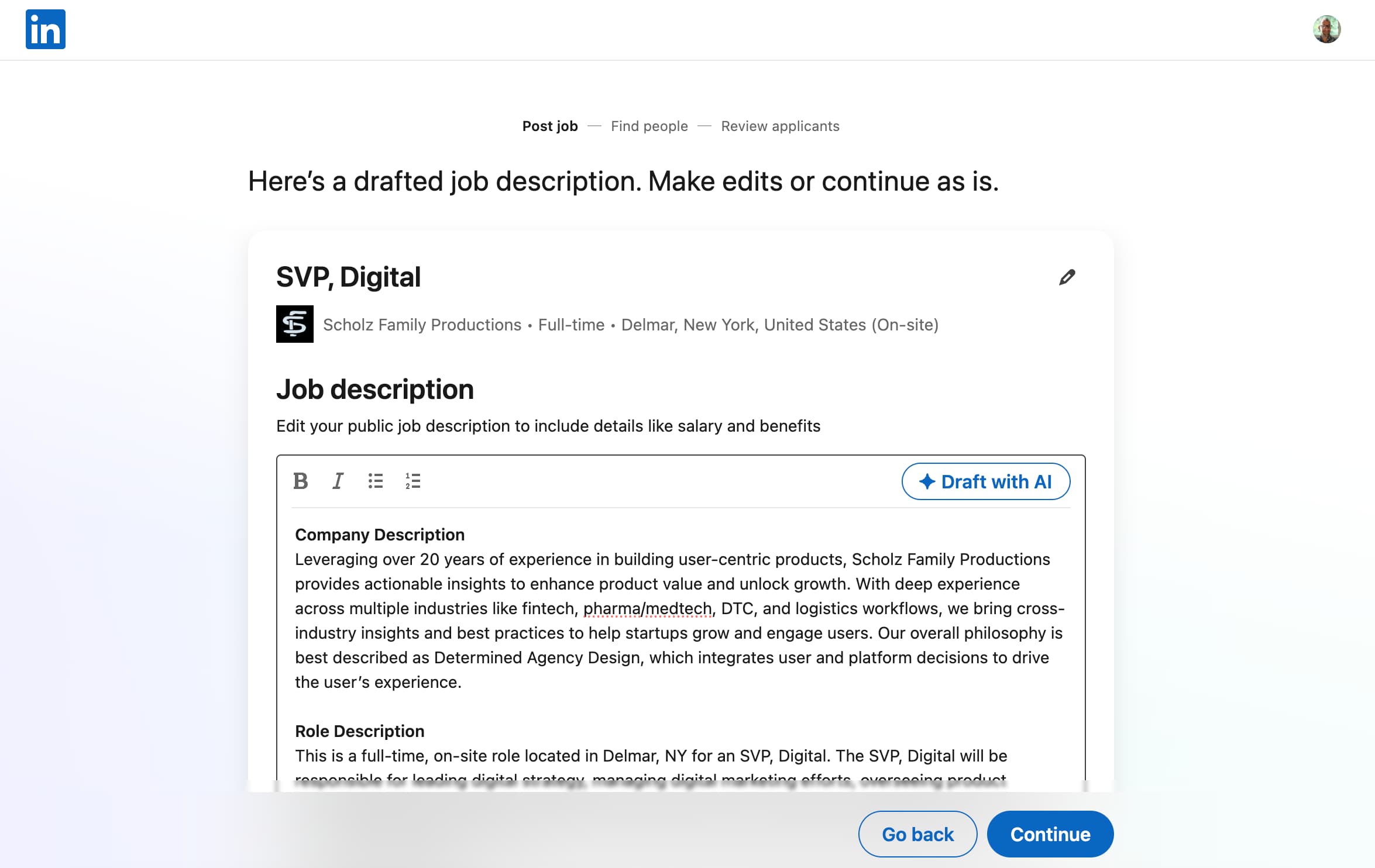 fake job posting